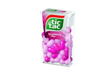 Braškių skonio saldainiai TIC TAC, 18 g