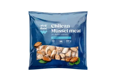 Šaldyta midijų mėsa WELL DONE, 200 g