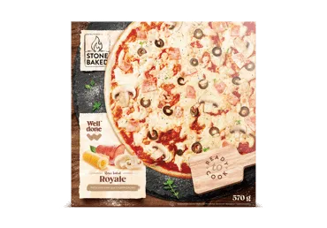 Šaldyta pica WELL DONE su kumpiu ir pievagrybiais, 570 g