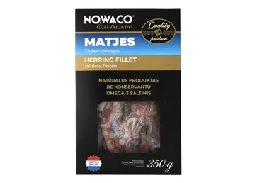 Šaldyta silkių MATJES filė NOWACO EXCLUSIVE, be odos, 350 g
