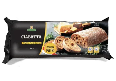 Šaldyta tamsi čiabata LIETUVOS KEPĖJAS, 300 g