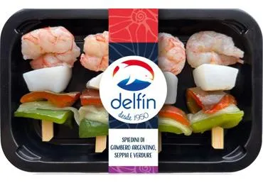 Šaldytas argent. krevečių, sepijų ir darž. iešmelis DELFIN, 250 g