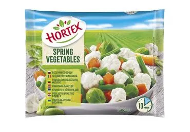 Šaldytas daržovių mišinys HORTEX SPRING VEGETABLES, 400 g