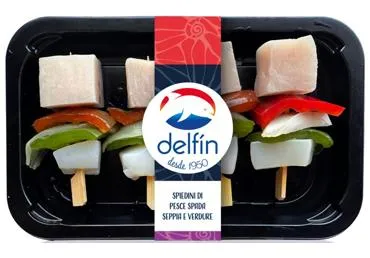 Šaldytas durklažuvių, sepijų ir daržovių iešmelis DELFIN, 275 g