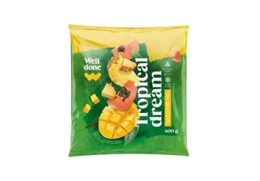 Šaldytas geltonųjų vaisių mišinys kokteiliui WELL DONE, 400 g