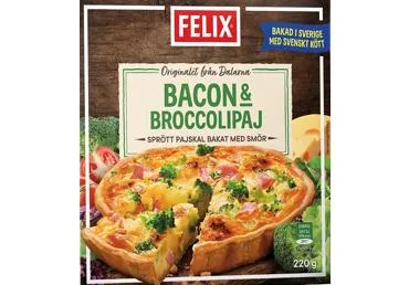 Šaldytas pyragas FELIX su kiauliena ir brokoliais, 220 g