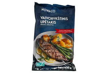 Šaldytas skrostas vaivorykštinis upėtakis NOWACO, 450 g