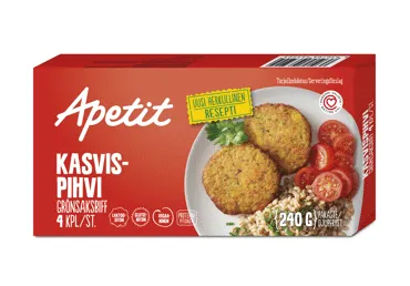 Šaldyti daržovių kepsniai APETIT, 240 g