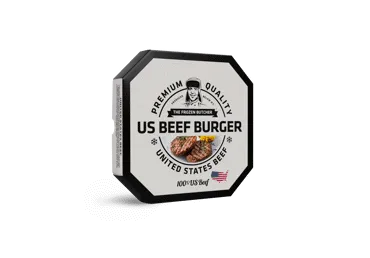 Šaldyti jautienos maltinukai US BEEF BURGER, 250 g