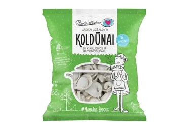 Šaldyti koldūnai BEATOS VIRTUVĖ, su kiauliena ir jautiena, be svogūnų, 400 g