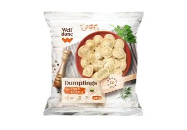 Šaldyti koldūnai su kiaulienos įdaru WELL DONE, 400 g