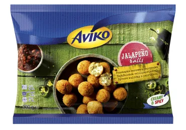 Šaldyti sūrio rutuliukai AVIKO su Chalapos paprikomis, 300 g
