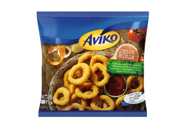 Šaldyti svogūnų žiedai AVIKO tešloje, 450 g
