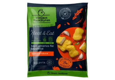 Šaldyti vištienos filė kepsneliai HEAT & EAT tempuroje, 500 g