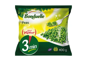 Šaldyti žalieji žirneliai BONDUELLE VAPEUR, 400 g