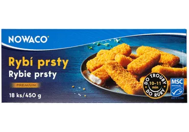 Šaldyti žuvų filė piršteliai NOWACO, 450 g