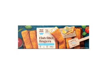 Saldēti zivju filejas pirkstiņi WELL DONE 450g
