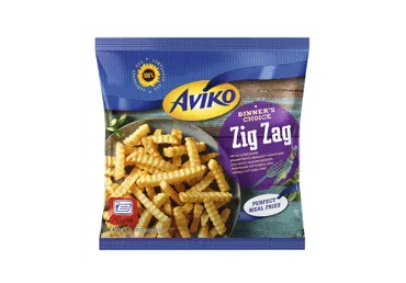 Šaldytos apkeptos banguotos bulvių lazdelės AVIKO ZIG ZAG, 450 g