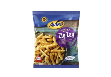 Šaldytos apkeptos banguotos bulvių lazdelės AVIKO ZIG ZAG, 750 g