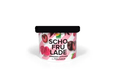 Šaldytos avietės šokolade SCHO FRU LADE, 130 g