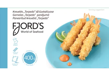 Garneles FJORD'S Torpedo ar asti 400g