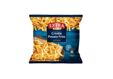 Šaldytos banguotos bulvių lazdelės EXTRA LINE, 1 kg