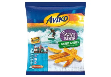 Kartupeļu strēmelītes ar ķiplokiem AVIKO 600g