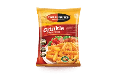 Šaldytos garbanotosios bulvytės FARM FRITES CRINKLE, 750 g