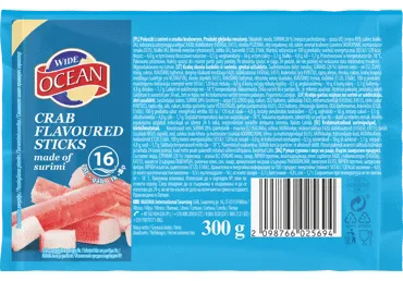 Šaldytos krabų lazdelės WIDE OCEAN, 300 g