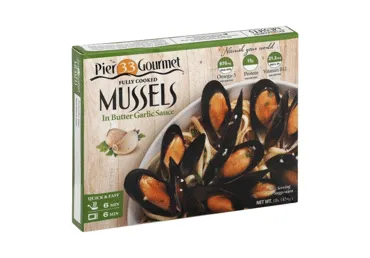 Saldētas mīdijas sviesta un ķiploku mērcē PIER33 454g