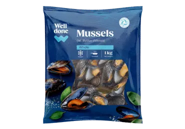 Mīdijas čaulā WELL DONE vārītas 1kg