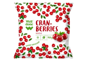 Šaldytos spanguolės WELL DONE, 400 g