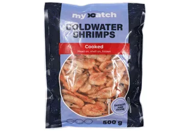 Šaldytos virtos šiaurinės krevetės MY CATCH su galvomis, 500 g