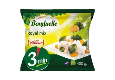 Šaldytų daržovių mišinys BONDUELLE VAPEUR ROYAL, 400 g