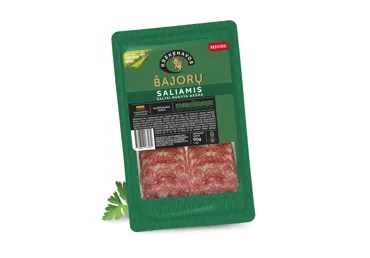 Šaltai rūkytas BAJORŲ saliamis griežinėliais, a. r., 90 g