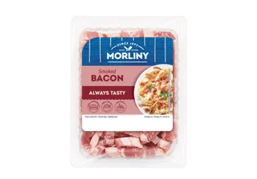 Šaltai rūkyti kiaulienos šoninės kubeliai MORLINY, a. r., 200 g