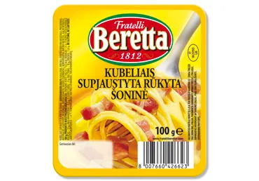 Šaltai rūkyti šoninės kubeliai PANCETTA AFFUMICATA, nerūš., 100 g