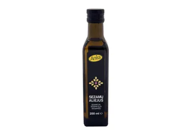 Šaltai spaustas nerafinuotas sezamų aliejus ANIRA, 250 ml