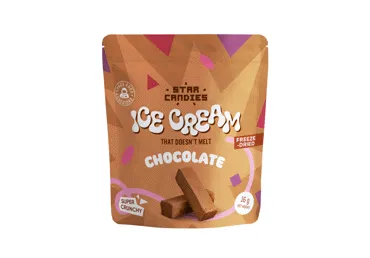 Šaltyje džiovinti šokoladiniai ledai STAR CANDIES, 16 g