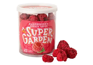 Šaltyje džiovintos avietės SUPERGARDEN, 25 g