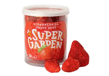 Šaltyje džiovintos braškės SUPERGARDEN, 19 g