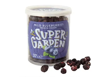 Šaltyje džiovintos mėlynės SUPERGARDEN, 37 g