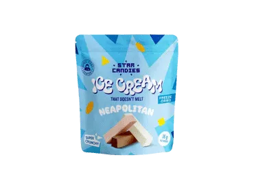 Šaltyje džviovinti ledai NEAPOLITON STAR CANDIES, 16 g