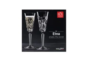 Šampano taurės RCR ETNA 190 ml 6 vnt.
