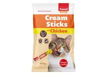 Sanal Cream Sticks Chicken skanėstai katėms su vištiena, 75 g