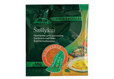 Šašlykų prieskoniai SAUDA, be druskos, 50 g