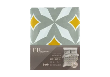 Satīna gultas veļas komplekts 200x220/2x50x70cm