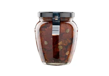 Saulėje džiovinti pomidorai su kaparėliais WELL DONE PREMIUM, aliejuje, 530 g