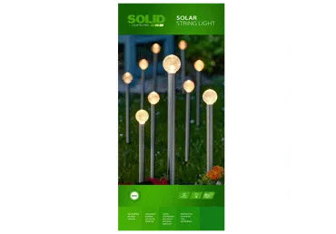 Saulės baterija maitinama girlianda SOLID, 1 vnt.