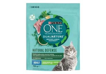 Sausā kaķu barība ONE Dual tītars 750g